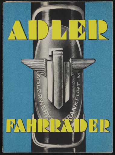 Adler Faltblatt 1937