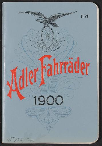 Adler, Katalog 1900