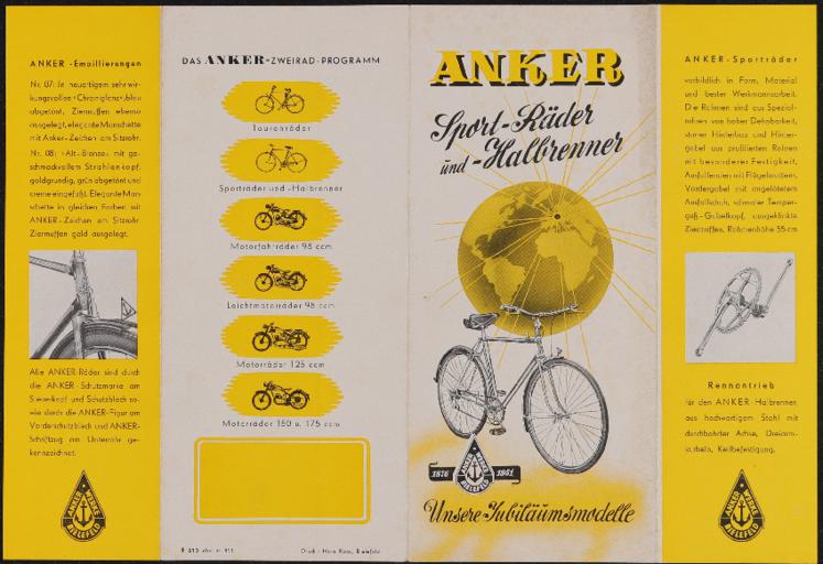 Anker Faltblatt 1951