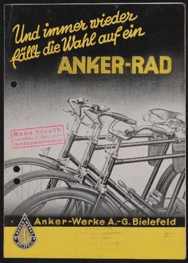 Anker Prospekt 1934
