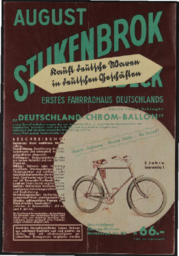 August Stukenbrok Katalog 1933