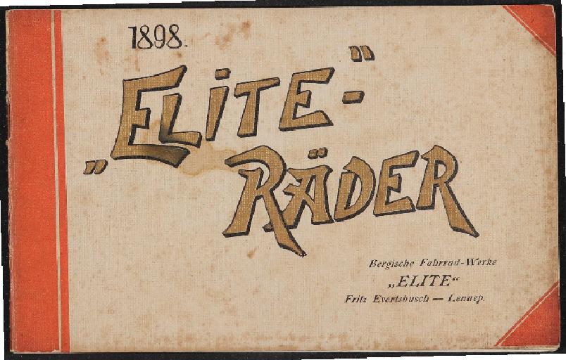 Elite-Räder Katalog  1898