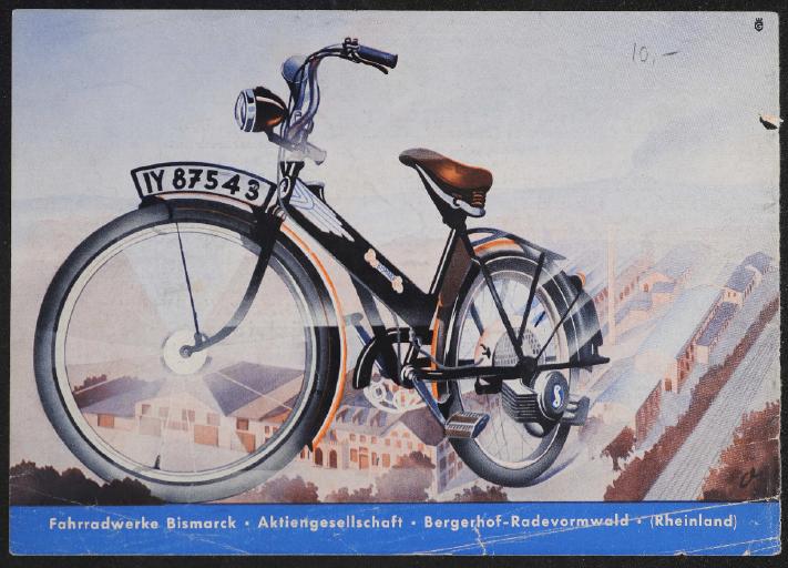 Fahrradwerke Bismarck AG Chrom-Marken-Fahrräder Werbeblatt