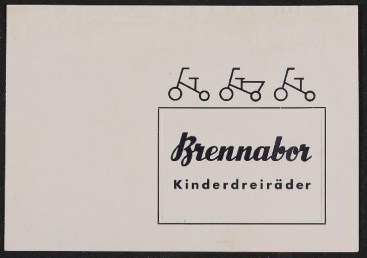 Brennabor Kinderdreiräder Prospekt 1938