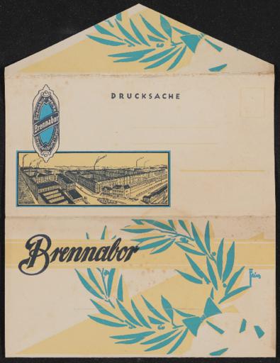 Brennabor Prospekt Faltblatt 1930er Jahre