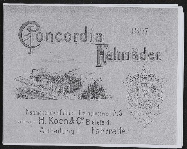 Concordia Fahrräder Katalog Kopie 1897
