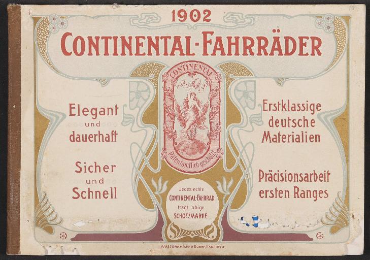 Continental Fahrräder, Katalog 1902