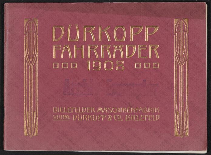 Dürkopp Fahrräder Katalog 1908