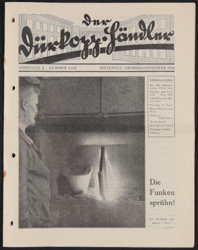 Dürkopp Werkszeitung Nr. 17,18 Okt., Nov. 1934, nicht vollständig