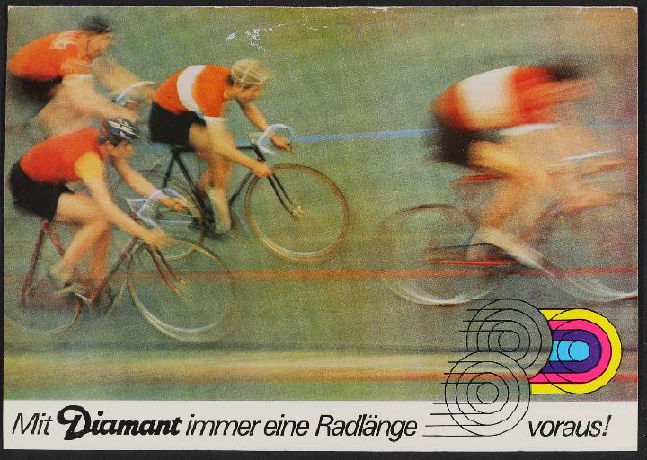 Diamant Rennrad Faltblatt 1974