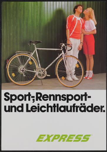 Express Sport,-Rennsport-und Leichtlaufräder Werbeblatt 1982