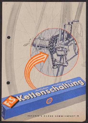F u. S, Kettenschaltung, Werbeblatt 1951 1953