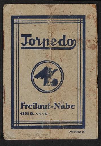 Fichtel u. Sachs Torpedo Freilauf-Nabe Informationsheft 1930er Jahre