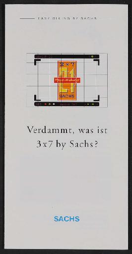 Sachs 3 x 7 Schaltsystem Prospekt 1993-1999
