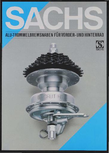 Sachs Trommelbremsnaben Prospekt 1986