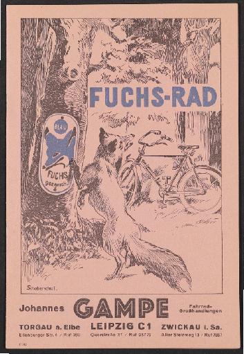 Fuchs-Rad, Johannes Gampe, Prospekt, 1939