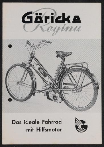Göricke Regina Das ideale Fahrrad mit Hilfsmotor Faltblatt