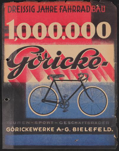 Göricke Werbeblatt 1920er Jahre