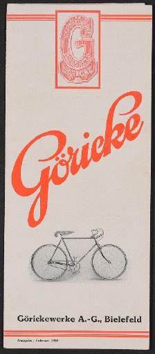 Göricke, Faltblatt 1928