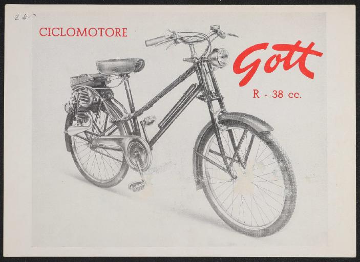 Gott Ciclomotore Tipo R-38 cc. Werbeblatt