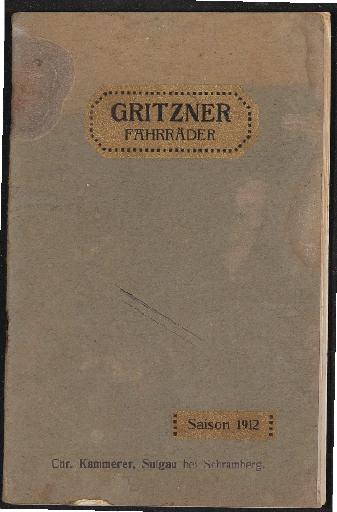 Gritzner Fahrräder Katalog 1912