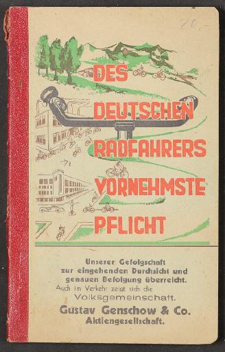 Des Deutschen Radfahrers vornehmste Pflicht