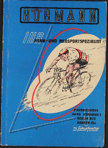Hörmann, Renn u. Radsportspezialist, Katalog 1961