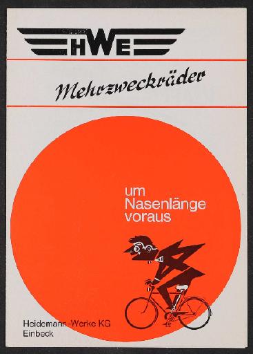 HWE Mehrzweckräder Prospekt 1970er Jahre