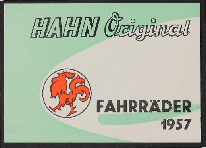 Hahn-Fahrräder Prospekt 1957