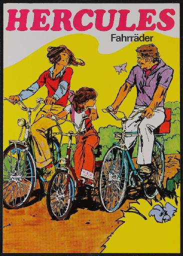 Hercules Fahrräder Faltblatt 1974