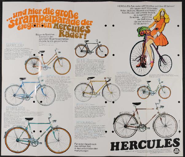 Hercules Faltblatt Anfang 1970er Jahre