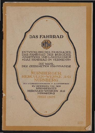 Hercules Handbuch Das Fahrrad 1922