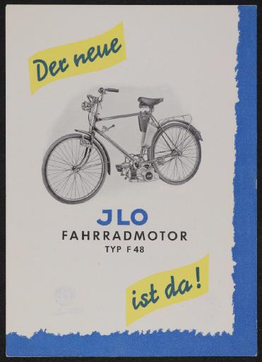 ILO Fahrradmotor F48 Der neue ist da Werbeblatt