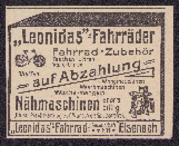 Leonidas Fahrräder Werbung 1907