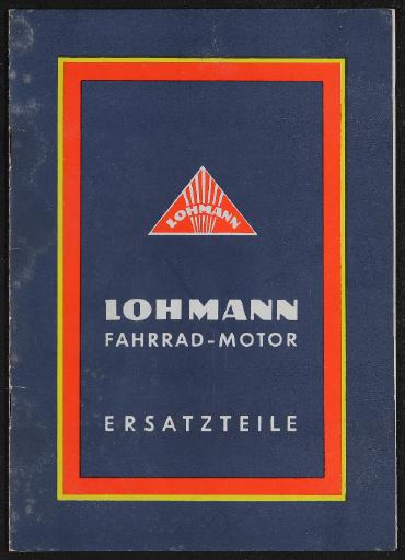 Lohmann-Fahrradmotor Type 500 Ersatzteile Ersatzteilliste 1950