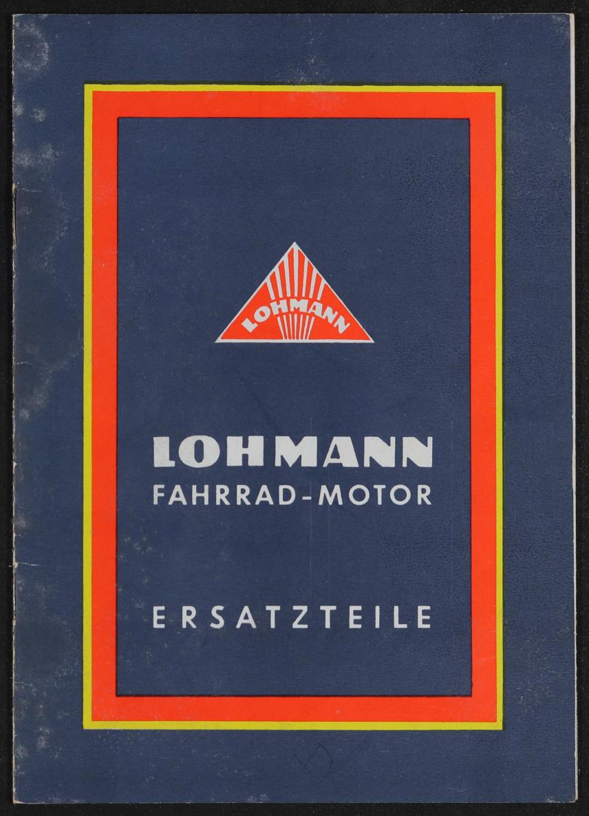 Lohmann-Fahrradmotor Type 500 Ersatzteile Ersatzteilliste 1950