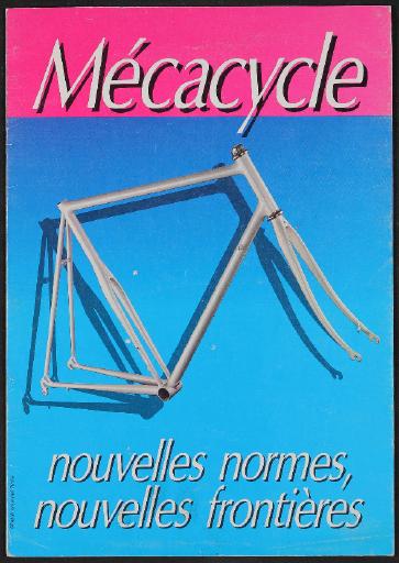 Mecacycle (F), Geteiltes Sitzrohr, Faltblatt 1980er Jahre