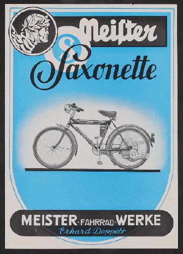 Meister, Saxonette, Werbeblatt 1938 - 1940