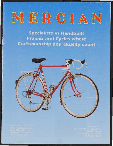 Mercian, Derby (GB) Handbuild Framework Prospekt 1998