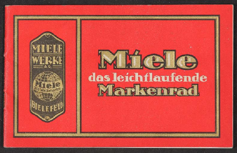 Miele Markenfahrrad Katalog 1925