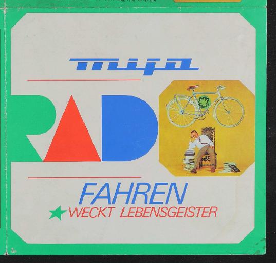 Mifa Rad Fahren weckt Lebensgeister Faltblatt 1971