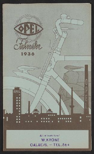 Opel, Faltblatt 1936