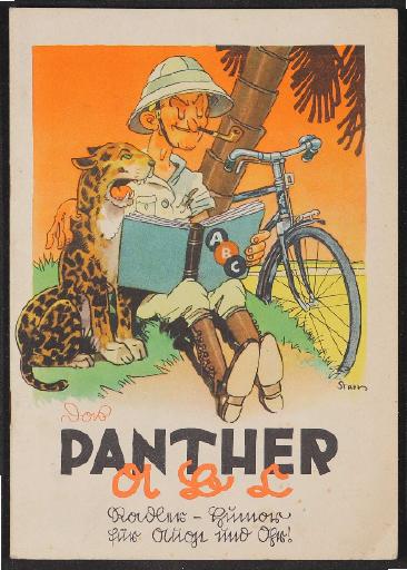 Panther ABC Radler Humor 1940er Jahre