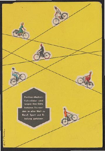 Panther Marken-Fahrräder Faltblatt 1953