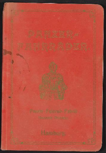 Panzer-Fahrräder, Katalog 1910