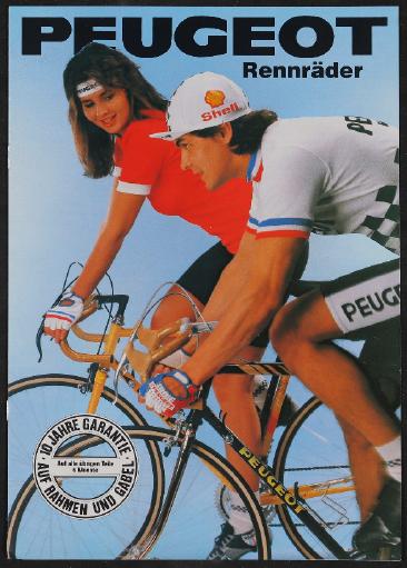 Peugeot Rennräder Prospekt 1986