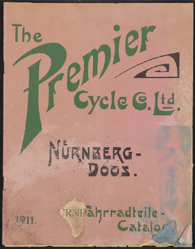 The Premier Cycle Co. Ltd. Nürnberg-Doos Fahrradteile-Catalog 1911