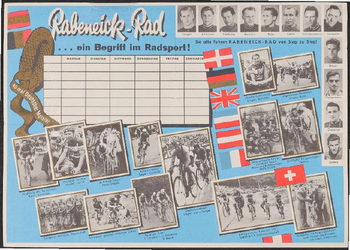 Rabeneick Werbe-Schul-Stundenplan 1955