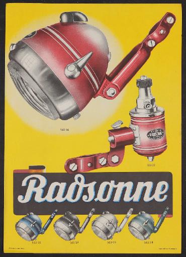Radsonne, Werbeblatt 1930er Jahre