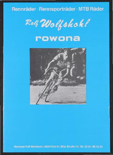 Rowona Rennräder Rennsporträder MTB Räder 1990er Jahre